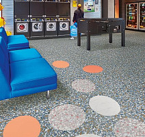 Forbo Allura Material 63492DR7-63492DR5 blue terrazzo фото 2 | FLOORDEALER
